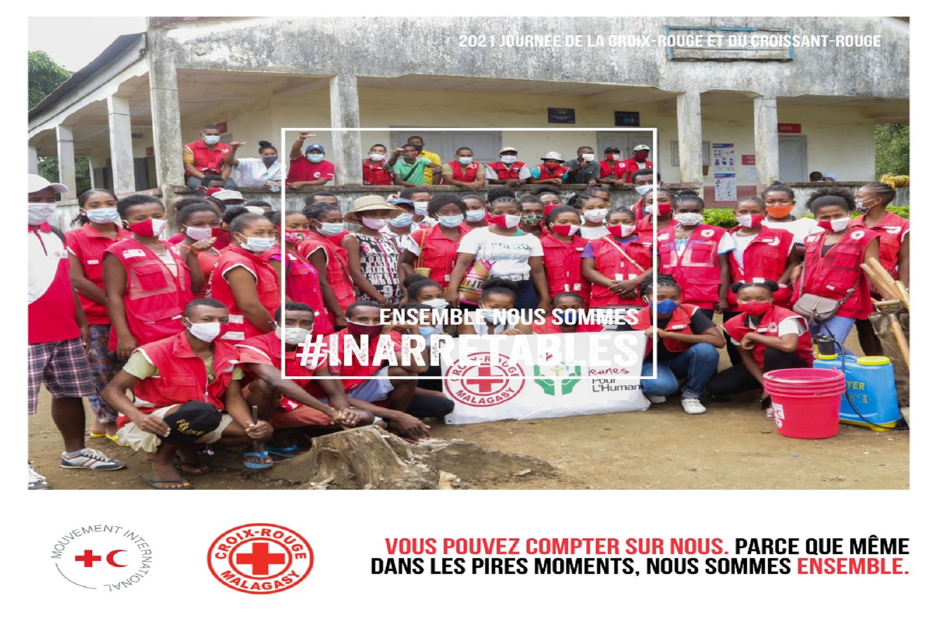Les jeunes volontaires de la Croix-Rouge Malagasy du district d'Antalaha